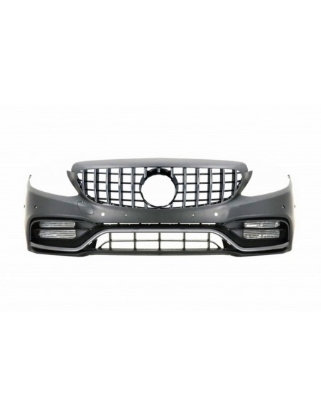 Paraurti anteriore w/ griglia cromo w/ out 360 fotocamera per Mercedes C-Class W5 S5 C5 A5 (14-18) GT-R Design
