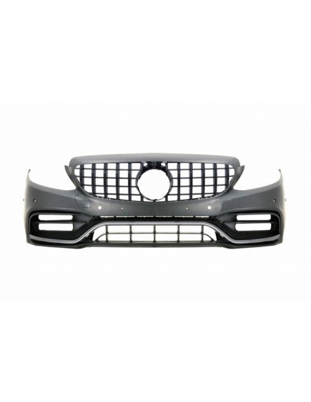 Paraurti anteriore w/ griglia nera per Mercedes C-Class W5 S5 C5 A5 (14-18) C63 GT-R Design