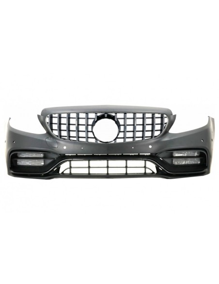 Paraurti anteriore w/ griglia cromo w/ out 360 fotocamera per Mercedes C-Class W5 S5 A5 C5 (14-18) C63 Design