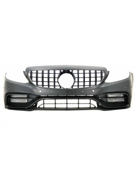 Paraurti anteriore w/ griglia nera per Mercedes C-Class W5 S5 A5 C5 (14-18) C63 Design