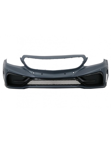 Paraurti anteriore w/ labbro in carbonio reale per Mercedes C-Class W5 S5 A5 C5 (14-19) Limousine T-Model Coupe Cabriolet