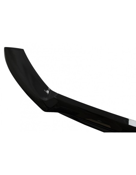 Labbro paraurti anteriore per Mercedes C-Class W5 Sedan S5 T-Modell A5 Cabriolet C5 Coupé (14-19) Sport Line Piano Nero
