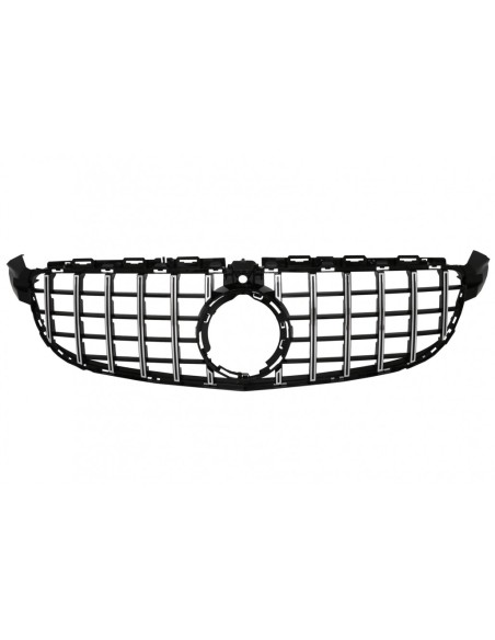 Griglia anteriore per Mercedes Classe C C63 W5 Berlina S5 T-Modell A5 Cabriolet C5 Coupé (03.18-) w/ fotocamera Nero Cromo