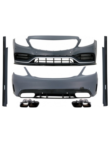 Kit per MERCEDES C-Class W204 Facelift C63 T-Modell S204 Station Wagon Estate con griglia anteriore sport nera lucida