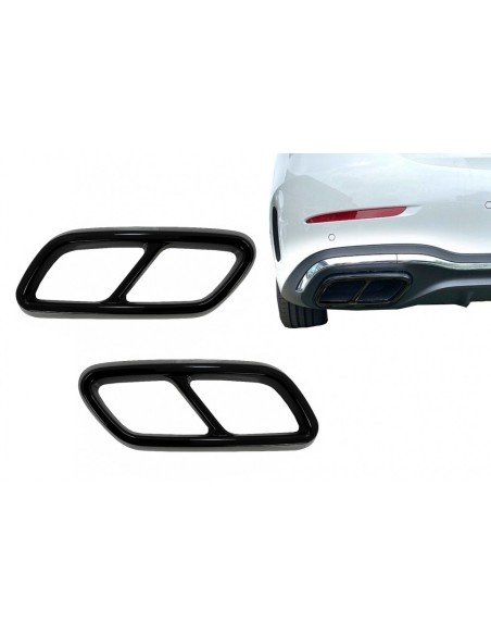 Marmitte Suggerimenti Telai per Mercedes C-Class W6 S6 Sport Line (21-Up) Piano Nero