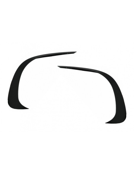 Paraurti anteriore Splitter Alette Aero per Mercedes C Classe W6 Sport Line (21-Up) Piano Nero