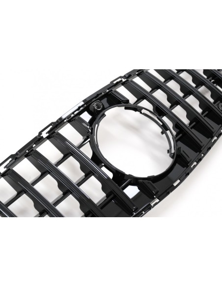 Griglia anteriore per Mercedes Classe C W6 Berlina S6 T-Modell (21-Up) GT-R Panamericana Design Nero