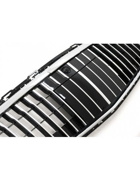 Griglia anteriore per Mercedes Classe C W6 Berlina S6 T-Modell (21-Up) Design verticale Chrome