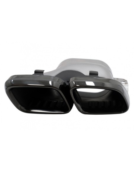 Silenziatore di scarico Suggerimenti per Mercedes C-Class W5 S5 C5 A5 C63 C63S Lifting (19-up) Nero