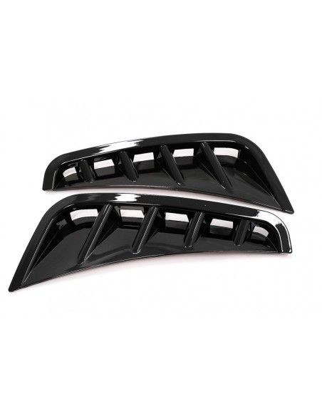 Paraurti anteriore Alette laterali Flics per Mercedes C-Class W5 S5 Berlina T-Model Facelift (18-) Piano Nero
