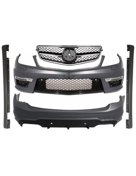 Kit carrozzeria per MERCEDES C-Class W204 Facelift C63 T-Modell S204 Station Wagon Estate con suggerimenti di scarico della marm
