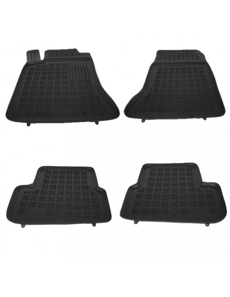 Tappetino in gomma per MERCEDES CLA W117 C117 (13-up) Nero