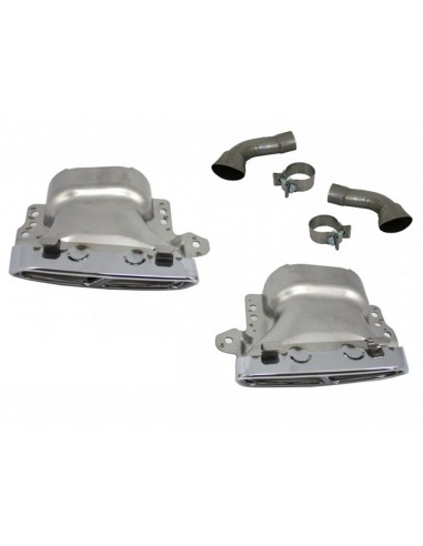 Silenziatore di scarico Suggerimenti per Mercedes A-Class W176 (12-18) CLA W117 C117 (12-18) A45 CLA45 Design