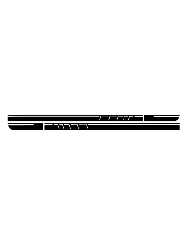 Adesivi laterali vinile nero opaco per Mercedes CLA W117 C117 X117 (13-16) Una classe W176 (12-up)