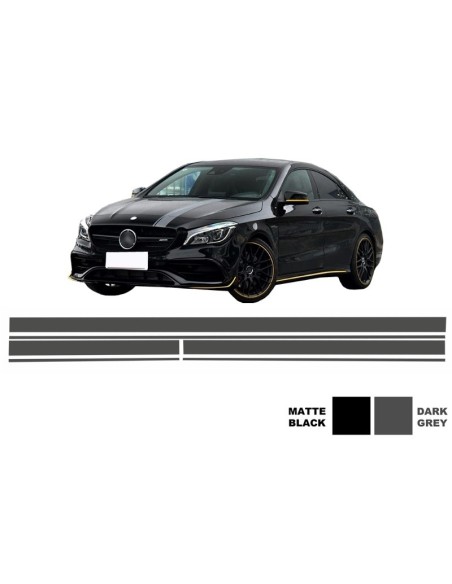 Set Adesivo Vinile Grigio Scuro Cofano Superiore Tetto & Portellone per MERCEDES CLA W117 C117 X117 (13-16)