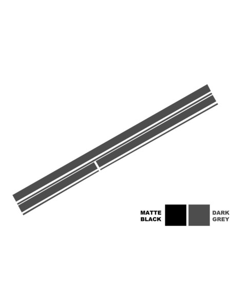 Set Adesivo Vinile Grigio Scuro Cofano Superiore Tetto & Portellone per MERCEDES CLA W117 C117 X117 (13-16)