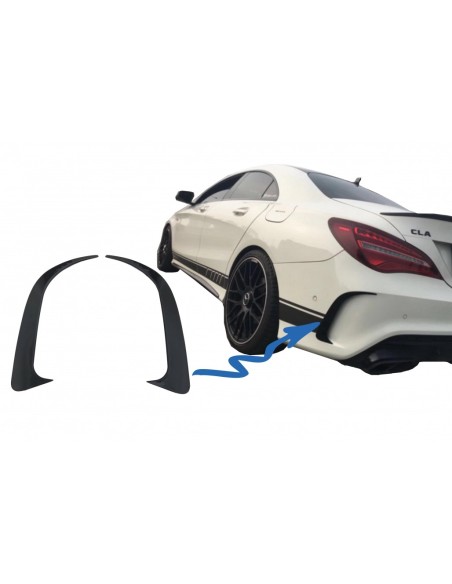 Paraurti posteriore Splitter alette laterali sfiato Canards per Mercedes CLA W117 C117 X117 (13-18) CLA45 Design