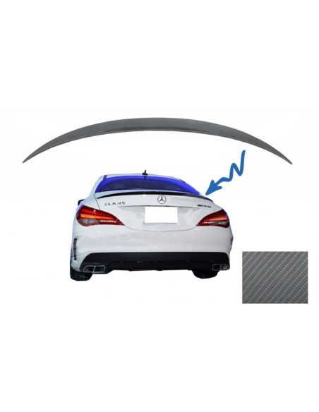 Bagagliaio Cofano Spoiler per MERCEDES CLA C117 W117 (13-18) A-Design Carbon Film