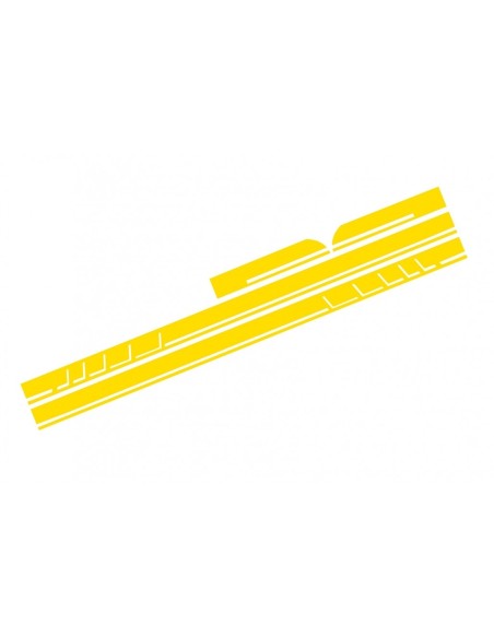 Adesivi laterali in vinile giallo opaco per Mercedes CLA W117 C117 X117 (13-16) Classe W176 (12-up)