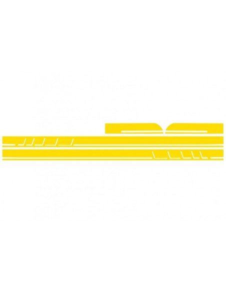 Adesivi laterali in vinile giallo opaco per Mercedes CLA W117 C117 X117 (13-16) Classe W176 (12-up)