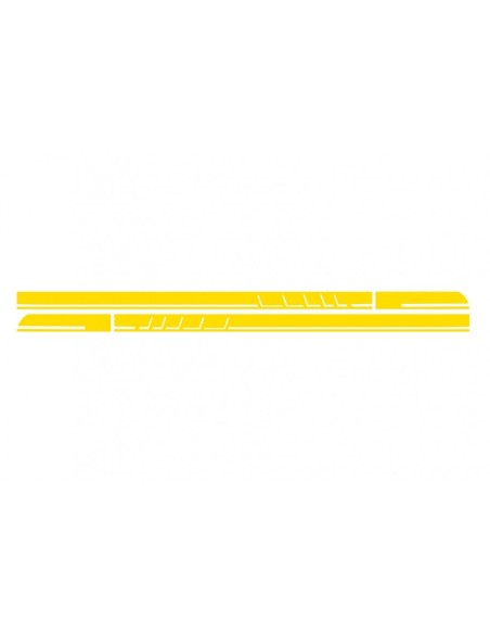 Adesivi laterali in vinile giallo opaco per Mercedes CLA W117 C117 X117 (13-16) Classe W176 (12-up)