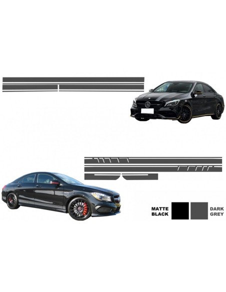 Set Adesivo Decalcomanie laterali e tetto superiore cofano portellone Mercedes CLA W117 C117 X117 (13-16) W176 (12-18)