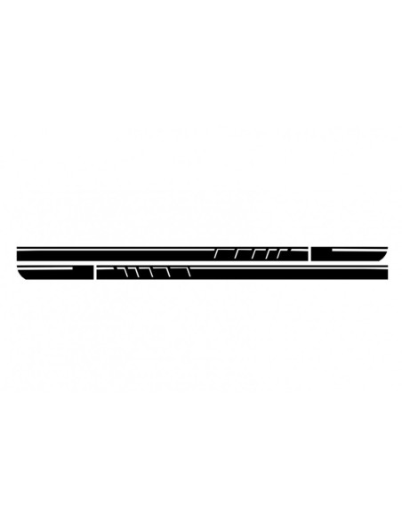 Set Adesivo laterale Decals&Upper cofano tetto portellone nero opaco per MERCEDES Benz CLA W117 C117 X117 (13-16) W176 (12-18)