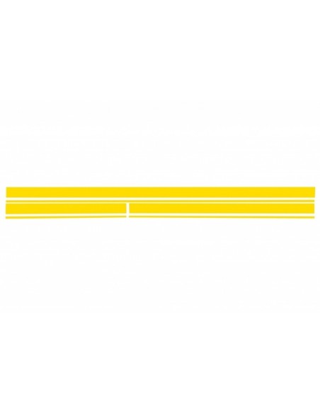 Set Adesivo Decalcomanie laterali e superiore cofano portellone posteriore giallo opaco per Mercedes CLA