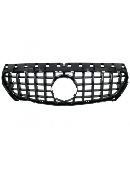 Griglia centrale anteriore per MERCEDES CLA C117 X117 W117 (13-18) CLA45 GT-R Panamericana Design All Black