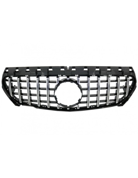 Griglia centrale anteriore per MERCEDES CLA C117 X117 W117 (13-18) CLA45 GT-R Panamericana Design nero cromato