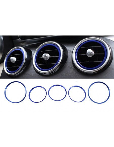 Ring Frame Ventilazione Blu per Mercedes A Classe W176 B Classe W246 CLA Classe C117 e GLA Classe X156