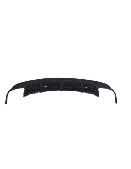 Diffusore posteriore w/ punte di scarico e adesivi adesivi laterali vinile grigio scuro per Mercedes CLA W117 (13-16) Sport Pack
