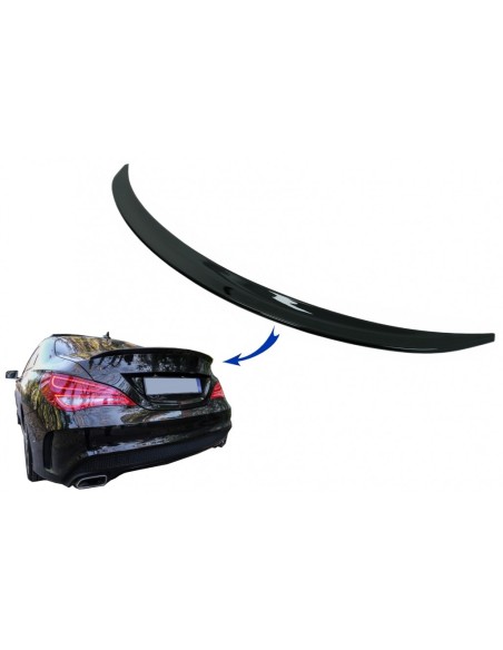 Bagagliaio Cofano Spoiler per Mercedes CLA C117 W117 (13-18) Nero lucido