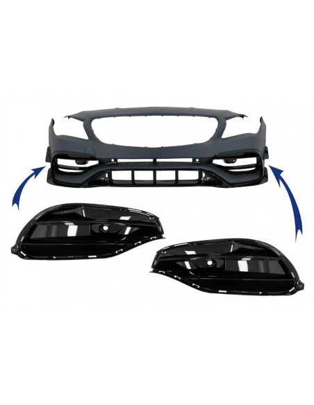 Griglie laterali paraurti anteriore per Mercedes CLA W117 C117 X117 (13-18) Facelift CLA45