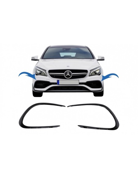 Paraurti anteriore alette laterali Flics per Mercedes CLA W117 C117 X117 (16-18) w/ Sport Edition