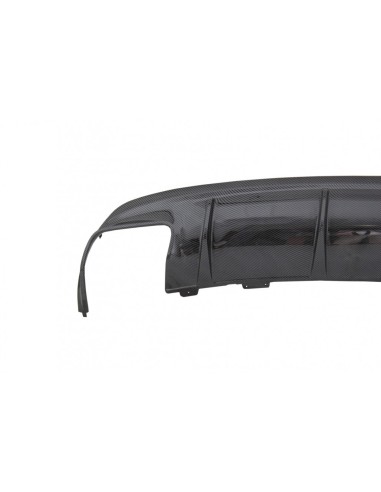 Paraurti posteriore diffusore d'aria w/ scarico cromo per Mercedes CLA W117 (13-18) Facelift CLA45 Carbon Design