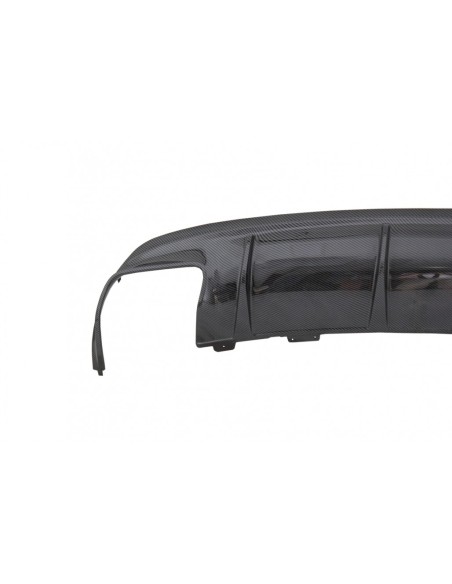 Paraurti posteriore diffusore d'aria w/ scarico cromo per Mercedes CLA W117 (13-18) Facelift CLA45 Carbon Design