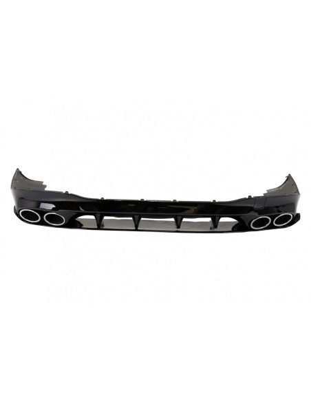 Diffusore posteriore e punte di scarico cromate per Mercedes CLA X118 Shooting Brake C118 Coupe Sport Line (19-up) CLA45S
