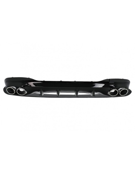 Diffusore posteriore e punte di scarico cromate per Mercedes CLA X118 Shooting Brake C118 Coupe Sport Line (19-up) CLA45S
