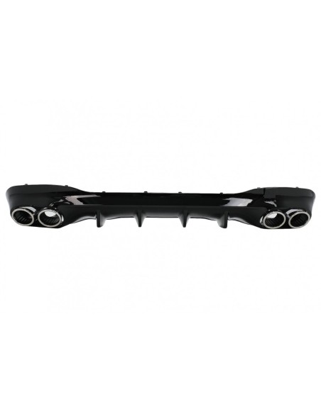 Diffusore posteriore e punte di scarico cromate per Mercedes CLA X118 Shooting Brake C118 Coupe Sport Line (19-up) CLA45S