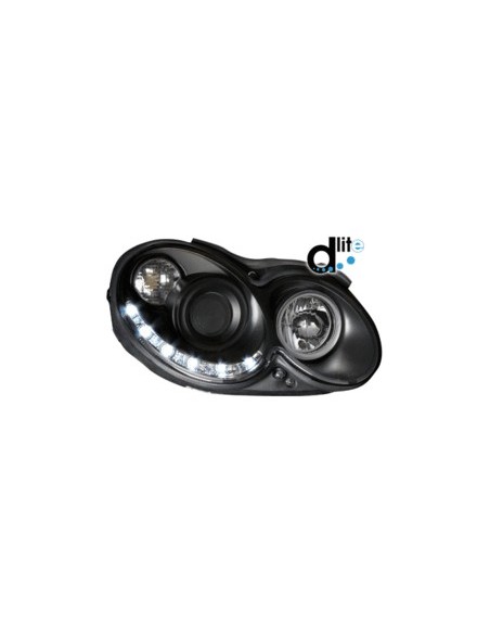 Fari DAYLINE per MERCEDES Benz CLK W9 03-08 nero