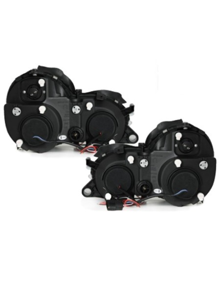 Fari per Mercedes CLK W8 (03.1997-04.02) Angel Eyes 2 Halo Cerchi Nero