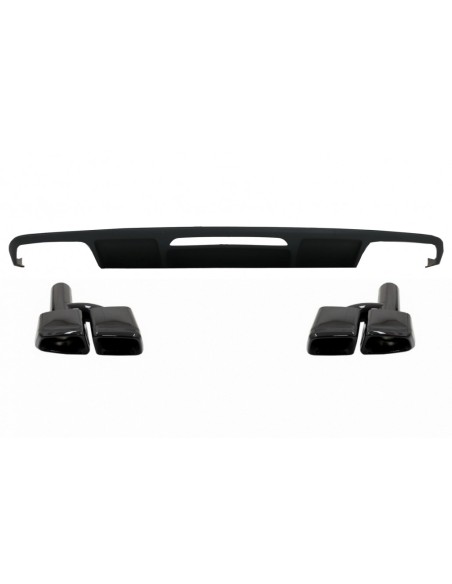 Paraurti posteriore Diffusore per Mercedes W218 CLS Berlina (11-17) e scarico Marmitta