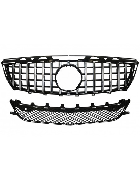 Griglia anteriore per Mercedes CLS W218 C118 (11-14) X218 Shooting Brake (12-14) GT-R Panamericana Design Chrome