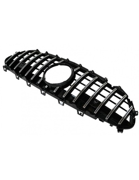 Griglia centrale per Mercedes CLS-Class C257 (18-up) GTR Design nero cromato