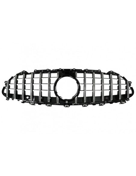 Griglia centrale per MERCEDES CLS-Class C257 (18-up) Panamericana GTR Design Nero - Chrome PDC - Fotocamera