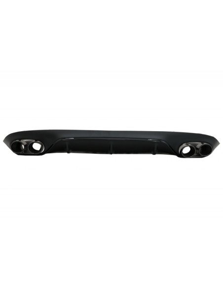 Diffusore posteriore w/ punte di scarico e spoiler del bagagliaio per Mercedes E-Class C238 AMG Sport Line (16+) E53 Design Nero