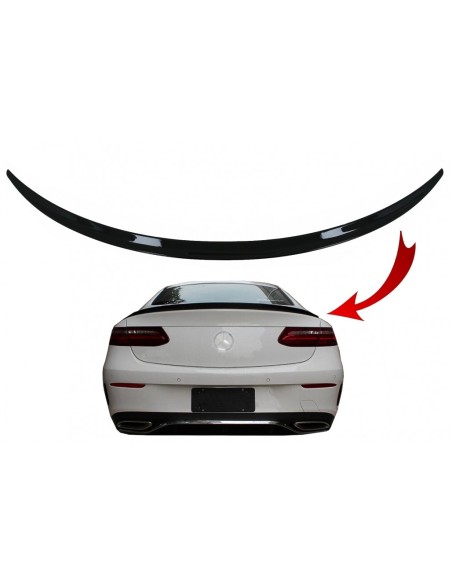 Bagagliaio Stivale Spoiler per Mercedes E-Class C238 Coupé (16-up) Piano Nero