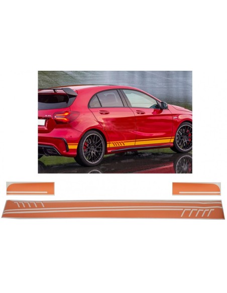 Vinile dell'autoadesivo delle decalcomanie laterali arancio opaco per il coupé W212 W213 E0 E300 E350 E46 E46 E63 C7 A7