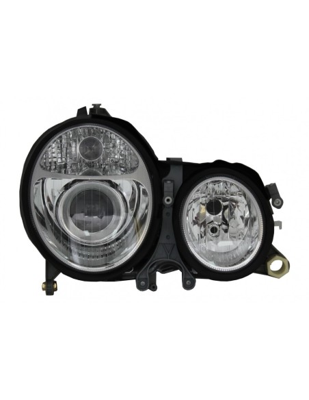 Fari per Mercedes E-Class W210 (1999-02) Chrome Facelift Design